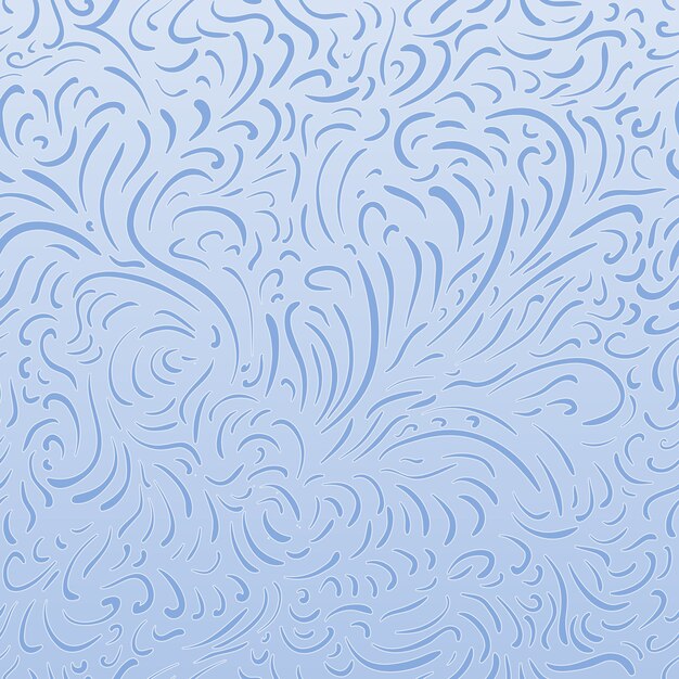 画面上の線の単純な凍結パターン、白と青