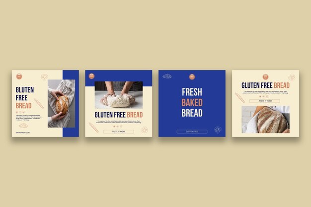 simple fresh gluten free bakery instagram post