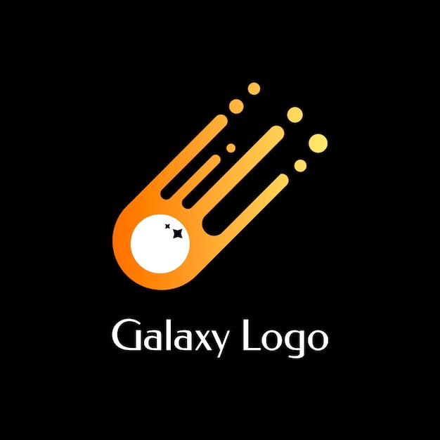 Простой градиентный логотип галактики
