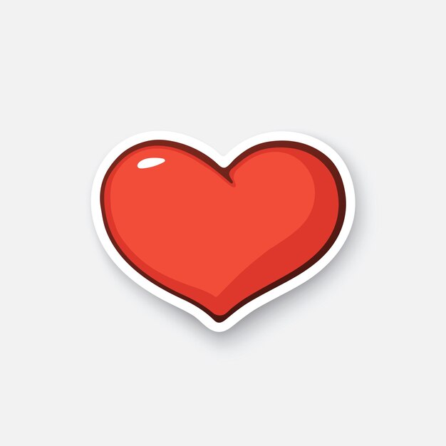Premium Vector | Simple heart valentines day symbol i love you cartoon