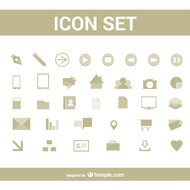 Simple icons set