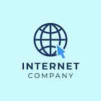 Free vector simple internet company logo