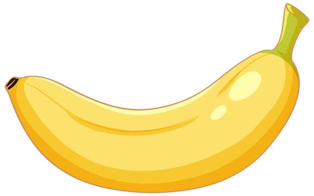 シンプルな孤立したバナナ