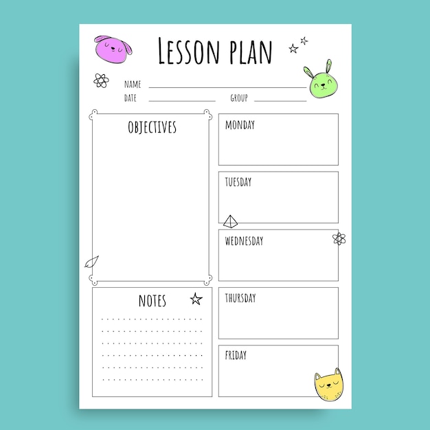 Simple lovely elementary lesson plan