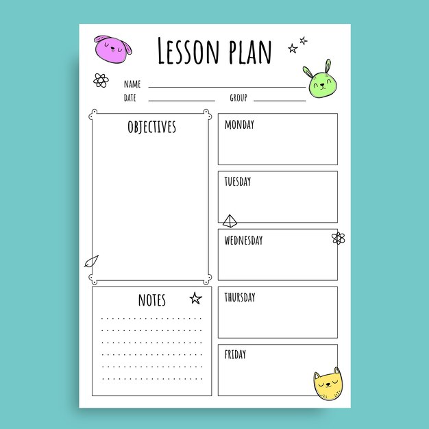 Simple lovely elementary lesson plan