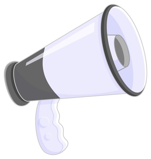 A simple megaphone on white background