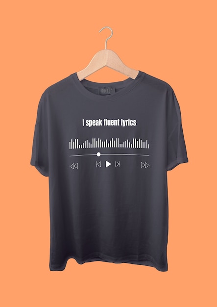 Free vector simple music lover t-shirt