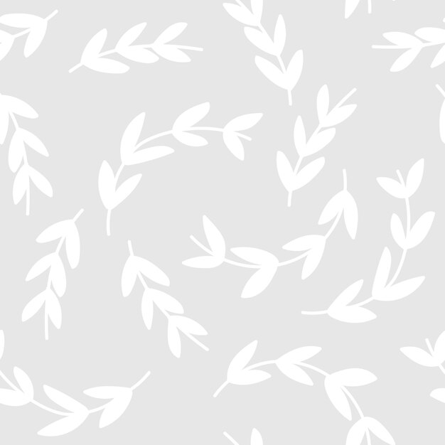 흰 가지 배경의 간단한 패턴