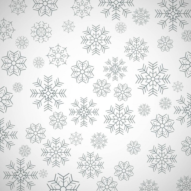 Free vector simple pattern with snowflakes