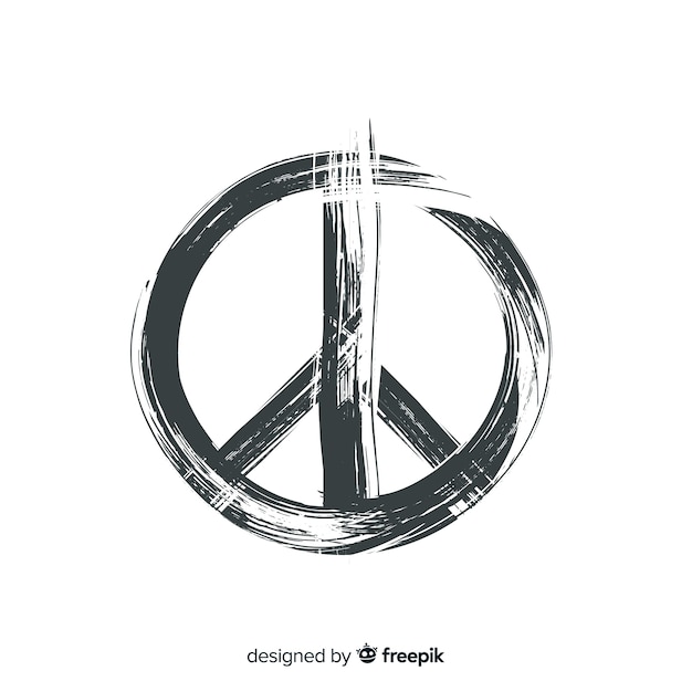 Simple peace sign background
