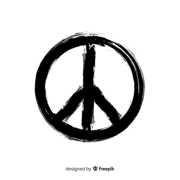 Simple Peace Sign Background