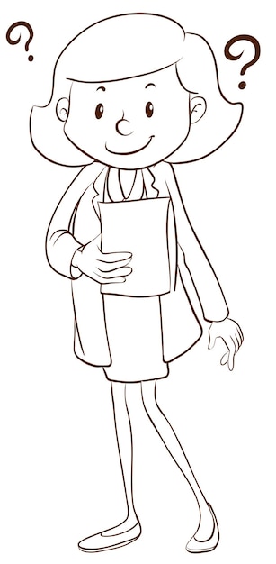 A simple sketch of a scientist