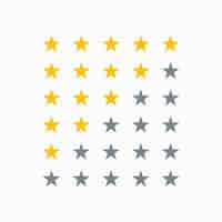 Free vector simple star rating