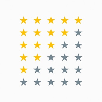 Simple star rating Free Vector