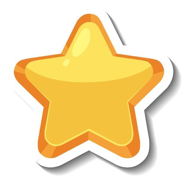 Free Vector a simple star sticker