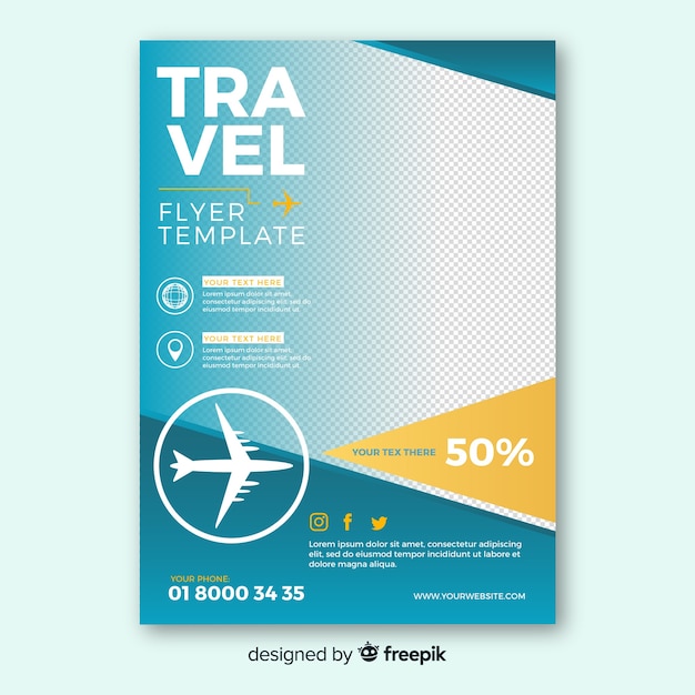 Simple travel flyer