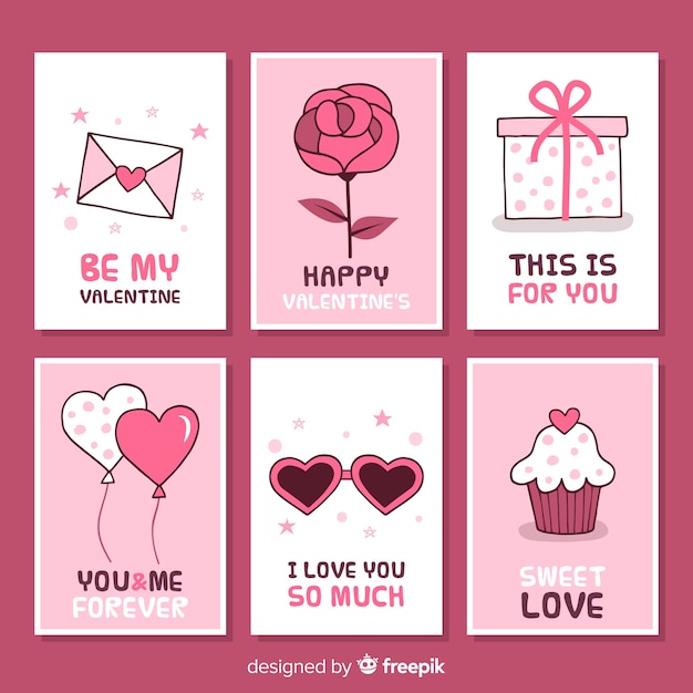 Simple valentine card collection