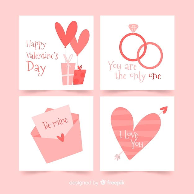 Simple valentine card collection