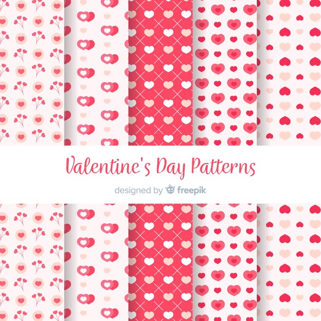 Simple valentine pattern collection