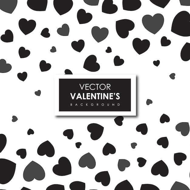 Free vector simple valentine's hearts background