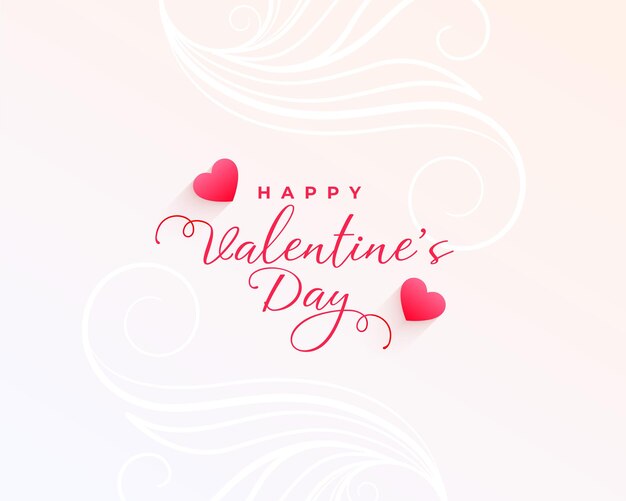 Simple valentines day greeting design