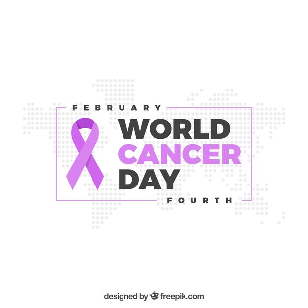 Simple world cancer day design