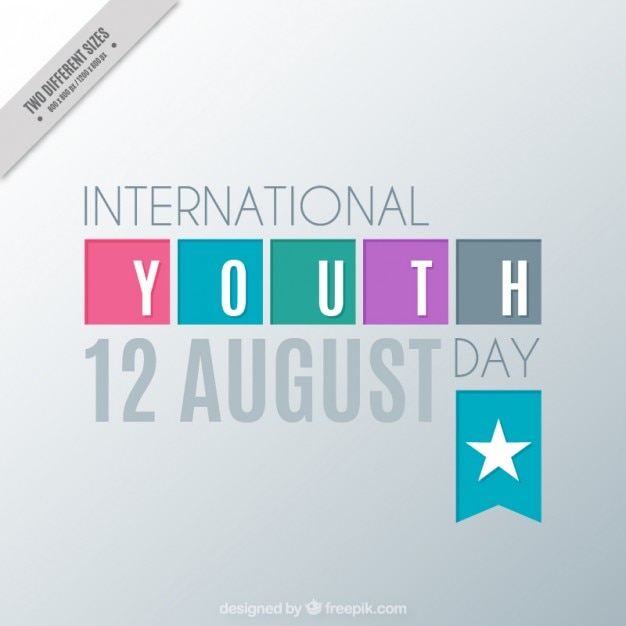 Simple youth day background