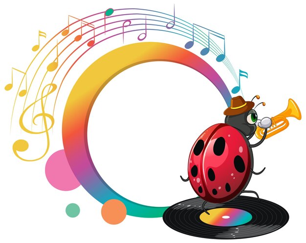 A singer ladybug cartoon character