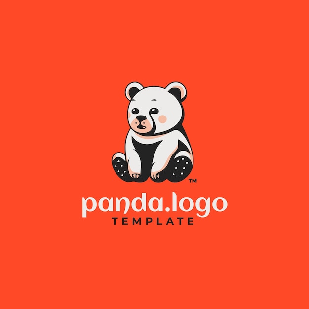 Sitting pande logo design