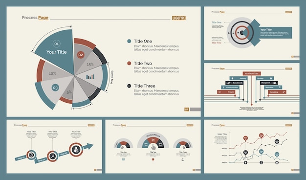 Sei modelli di diapositive analytics