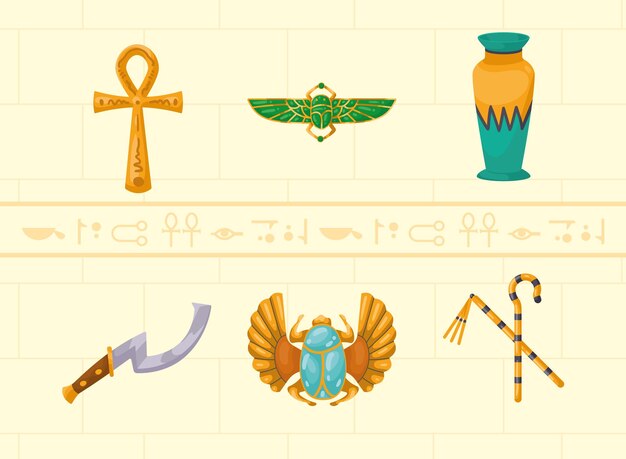 6개의 이집트 문화 아이콘