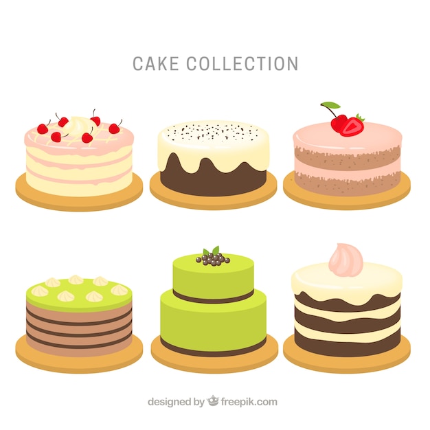 Шесть вкусных тортов на день рождения