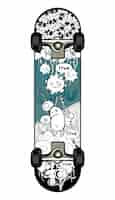 Vettore gratuito skate con disegno graffiti