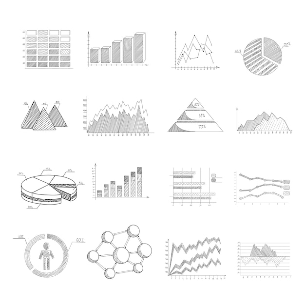 Эскизные диаграммы и набор инфографики
