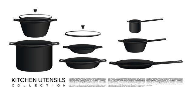 sketch kitchen utensil collection