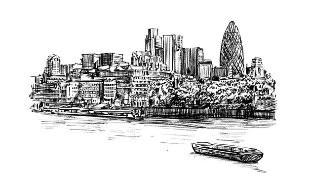 都市の景観スケッチタワーブリッジ ロンドン イングランド イラストをスケッチ プレミアムベクター 都市の景観スケッチタワーブリッジ ロンドン イングランド イラストをスケッチ プレミアムベクター
