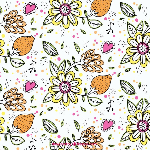 Sketches floral pattern