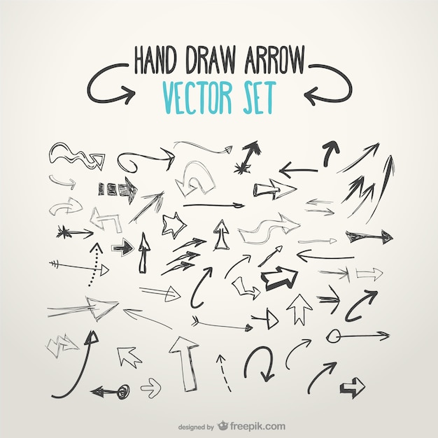 Vector Templates: Sketchy Arrows Collection