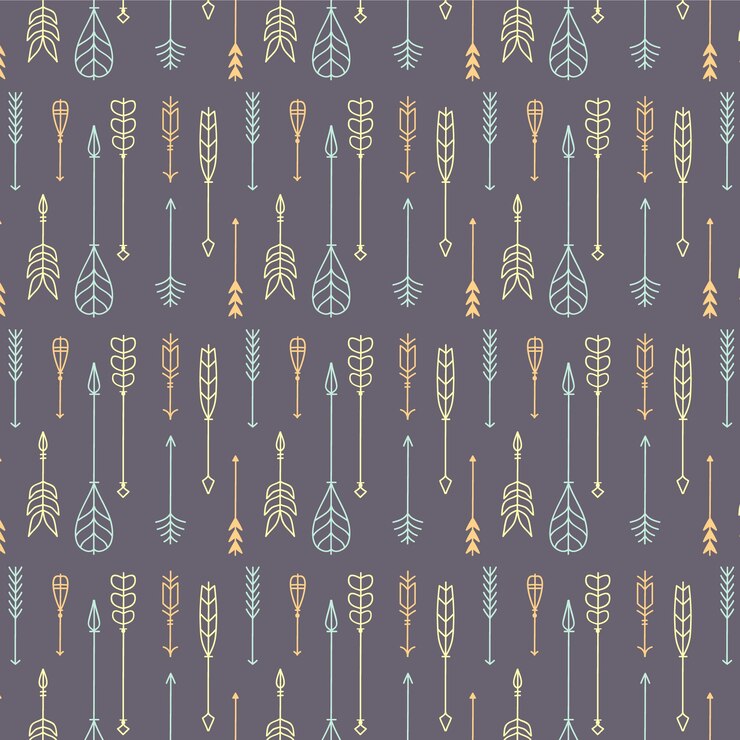 Free Vector sketchy arrows pattern