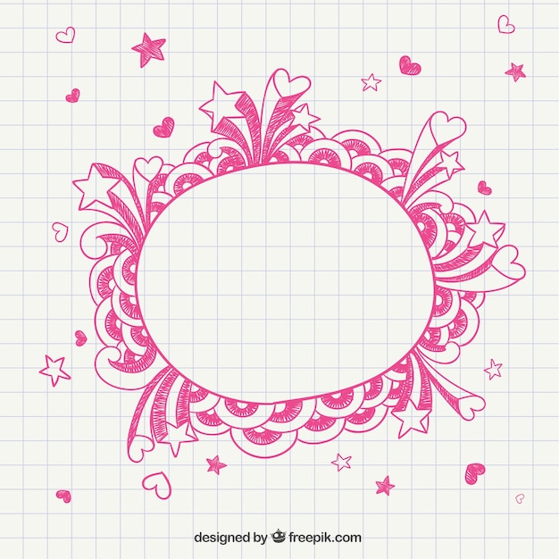 Free vector sketchy frame