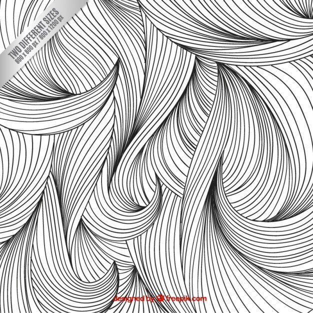 Free Vector sketchy hair background