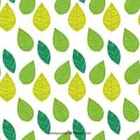 Free vector sketchy leaves pattern