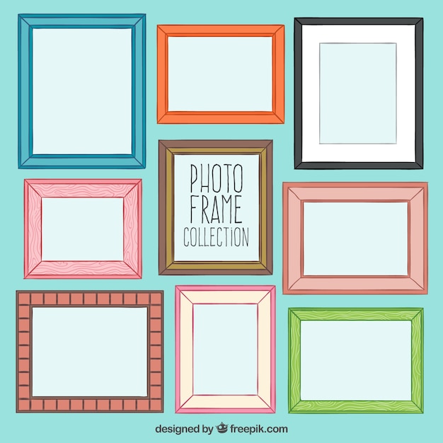 Sketchy photography frames collection