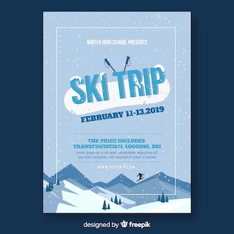 Ski trip flyer