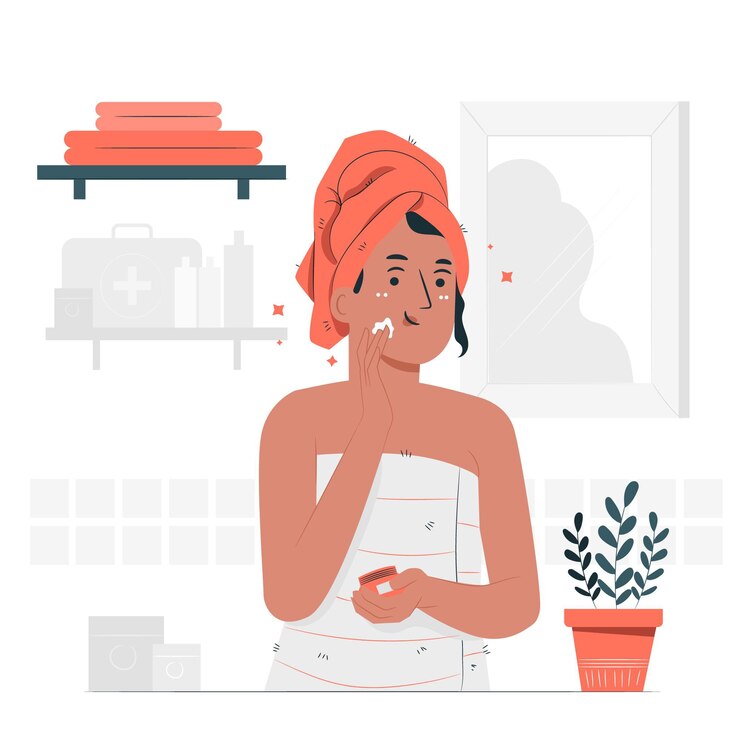 Free Vector skincare concept illustration