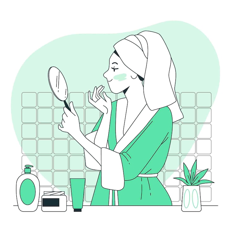 Free Vector skincare concept illustration