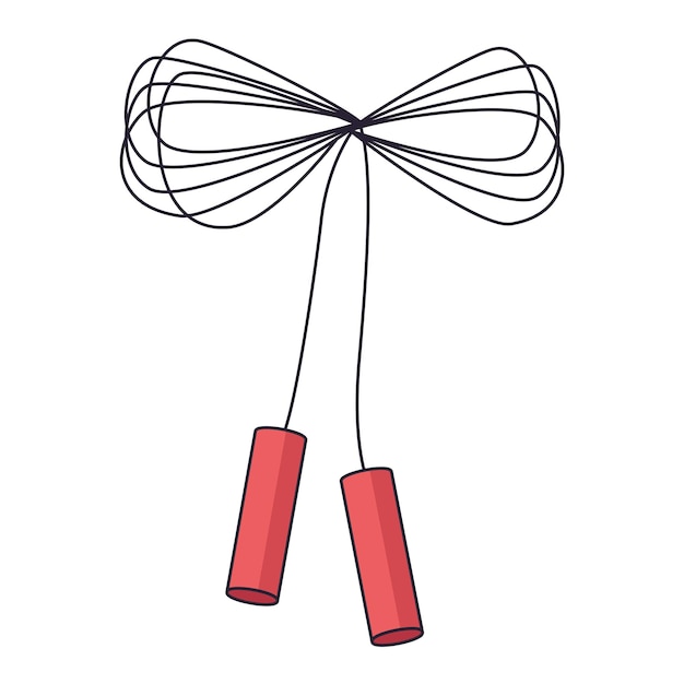 Free vector skipping rope sport icon isolated