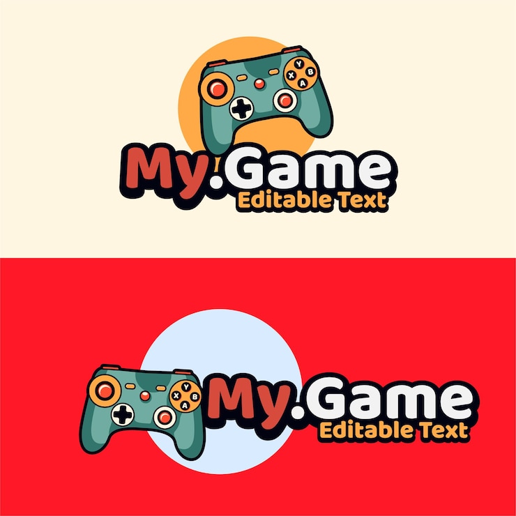 Free Vector skull gaming with joy stick emblem modern style