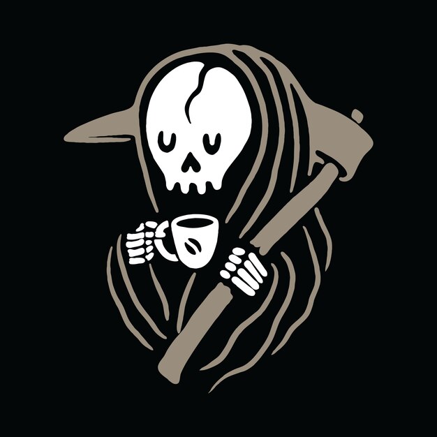Free Vector | Black death grim reaper clip art