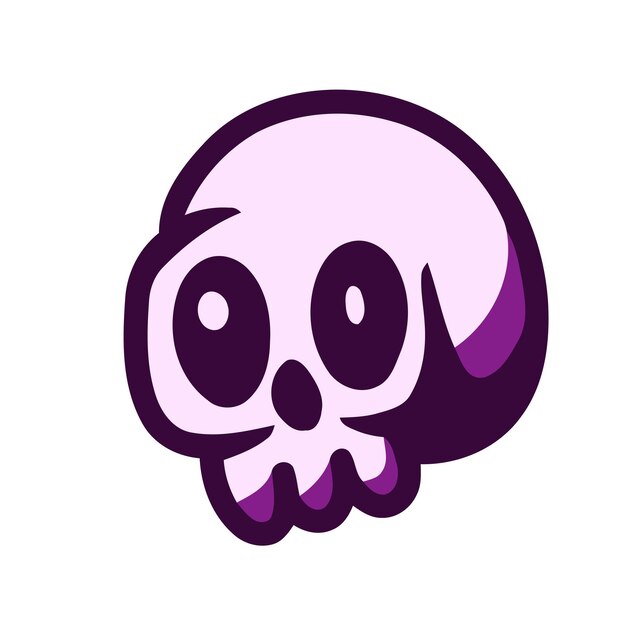 Skull Hallowen Doodle Icon